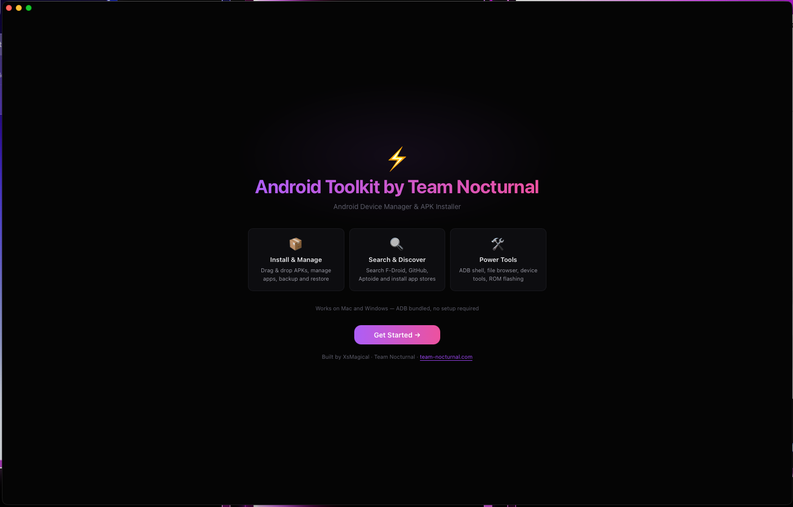 Android Toolkit by Team Nocturnal | ADB, Fastboot, TV, Quest, and ...